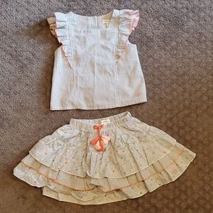 Toddler Girl 2 piece skirt / top